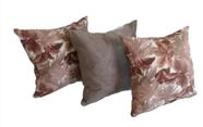 Kit 3 Almofadas Decorativas Cheias 45x45cm com zíper