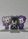 Kit 3 Almofadas Personagem DC Batman, Coringa, Arlequina Suede Premium Chibi Geek Nerd Decoração