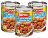 kit 3 ALMONDEGAS AO MOLHO BORDON LATA 420G