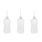 Kit 3 Almotolias Transparente 500ML Bico Reto