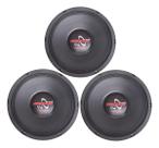 Kit 3 alto falante woofer hp 850 12 polegadas 4 ohms hard power