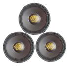 Kit 3 alto falante woofer kaos bass 12 polegadas 550w rms 4 ohms spyder