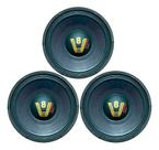 Kit 3 alto falantes compet woofer 12 pol 200w 4 ohms preto pp