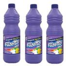 kit 3 Alvejante Sem Cloro 1L Fuzetto Floral Lavanda Lava Roupas