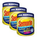 Kit 3 alvejante semorin oxy power pote 400g