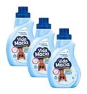 Kit 3 Amaciante Diluido Vida Macia Glicerina e Lavanda 1L