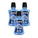 Kit 3 Antisséptico Bucal Closeup Ice com Álcool 250ml