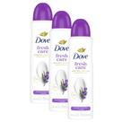 Kit 3 Antitranspirante Aerosol Dove Fresh Care Lavanda e Baunilha 150ml Spray Kit 3 Antitranspirante Aerosol Dove Fresh Care Lavanda e Baunilha 150ml Spray