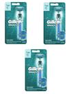 Kit 3 Aparelho De Barbear Gillette Mach 3 Aqua - P&G
