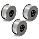 Kit - 3 Arame Para Solda Mig Revestido Uso Sem Gás 0,8mm E71T-SG - Rolo 1kg - Galzer