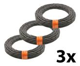 Kit 3 Arame Trançado Recozido Duplo 1,24mm