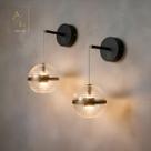 Kit 3 Arandela Parede Esfera Acrílico Luxo Led Nitrolux
