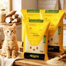 Kit 3 Areia Gato Mandi 12,6Kg Prime Fibra Mandioca Rende 6L