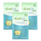 Kit 3 Areia Higiênica Catlife Bio Fina Rápida Abso. Gato 4Kg
