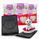 Kit 3 Areia Purple Moon 4Kg E Tapete Coletor De Areia Mypetone Kit 3 Areia Purple Moon 4Kg E Tapete Coletor De Areia Mypetone