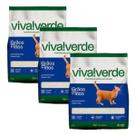 Kit 3 Areias Higiênicas Para Gatos Grãos Finos Viva!Verde 4Kg