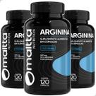 Kit 3 Arginina 360 Cápsulas Pré Treino Puro Aminoácido Natural LArginina Caps Suplemento Dose Atletas
