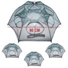 Kit 3 Armadilha Tipo Guarda Chuva para Pesca Isca Lambari Camarão Alevinos Vários Tamanhos