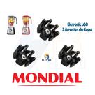 Kit 3 Arrastador do Copo para Liquidificador Mondial Eletronic Inox L-60