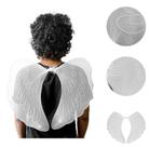 Kit 3 Asa de Anjo Branco/Preto com Glitter Para Carnaval Festa Fantasia Cosplay Kit 3 Asa de Anjo Branco/Preto com Glitter Para Carnaval Festa Fantasia Cosplay