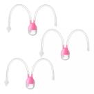 Kit 3 Aspirador Nasal De Bebê Higiene Nariz Sugador Infantil
