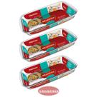 Kit 3 Assadeira Retangular 2,2L Vidro Temperado Nadir