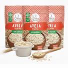 Kit 3 Aveia em Flocos Sem Glúten Q-VITA 200g - Rica em Fibras