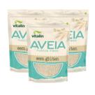 Kit 3 Aveia Flocos Finos sem Glúten Integral 200g Vitalin