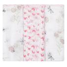 Kit 3 Babete Papizinha Estampada Feminina 32x32cm Absorvente para Bebê Enxoval