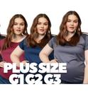 Kit 3 Baby look PLUS SIZE, camiseta feminina. Uso casual e esportivo.