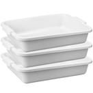Kit 3 Bacias Plásticas Tempero 4,5L Resistentes Alimentos Carnes Peixes Congelados Açougue