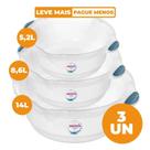 Kit 3 Bacias Plásticas Transparentes Tamanhos Variados Hydrus Sanremo Kit 3 Bacias Plásticas Transparentes Tamanhos Variados Hydrus Sanremo