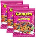 kit 3 Bala Dori Gomets Sino Gomas Sortidas Gum Drops 500g