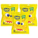Kit 3 Bala Gelatina Go Jelly Sabor Banana 70g