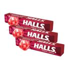 Kit 3 Bala Halls Cereja 28g
