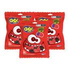 Kit 3 Balas de Gelatina Go Jelly Amoras Sabor Amora 70g