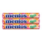 Kit 3 Balas Mastigáveis Mentos Fruit 38g