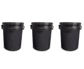 Kit 3 Baldes Baldinhos 5 litros Resistentes Tampa Alça Reforçado