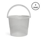 Kit 3 Baldes Com Alça Transparente 8L Unidade