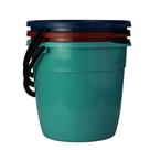 Kit 3 Baldes Plásticos de Limpeza Coloridos 7 litros Reforçado Pratico Funcional Lavanderia