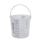 Kit 3 Baldes Plásticos Graduados 12l Com Alça De Ferro