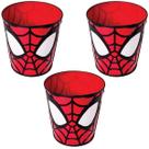 Kit 3 Baldes Potes De Pipoca 3d Homem Aranha Spiderman Kit 3 Baldes Potes De Pipoca 3d Homem Aranha Spiderman