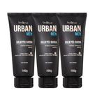 Kit 3 Balm Pós Barba Loção Creme Hidratante Facial IPA Beer 100g Urban Men Farmaervas
