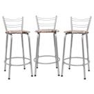 Kit 3 Banco Para Balcão Ilha Bistrô Banqueta 60cm Flórida Prata Bar Cozinha Área Gourmet Churrasqueira Edicula Kit 3 Banco Para Balcão Ilha Bistrô Banqueta 60cm Flórida Prata Bar Cozinha Área Gourmet Churrasqueira Edicula