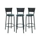 Kit 3 Bancos Altos Banquetas Para Cozinha Americana Gourmet Lazer
