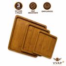 Kit 3 Bandejas Quadradas MDF Amadeirada Decorativa Café Mesa Posta Organização Servir Kit 3 Bandejas Quadradas MDF Amadeirada Decorativa Café Mesa Posta Organização Servir