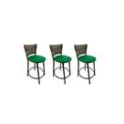 Kit 3 banqueta baixa junco cozinha gourmet bancada americana