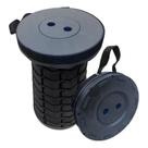Kit 3 Banqueta Banco Preto Retrátil Ajustável Portátil Com Alça Pesca Camping Kit 3 Banqueta Banco Preto Retrátil Ajustável Portátil Com Alça Pesca Camping