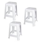 Kit 3 Banqueta Bela Vista Plástico Suporta Até 120 Kg Empilhável Restaurante Cozinha Jardim - Mor