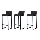 Kit 3 Banquetas Alta Dani Reforçada Decorativa Balcão Bancada Cozinha Bar Área Gourmet Base Preta material sintético Kit 3 Banquetas Alta Dani Reforçada Decorativa Balcão Bancada Cozinha Bar Área Gourmet Base Preta material sintético